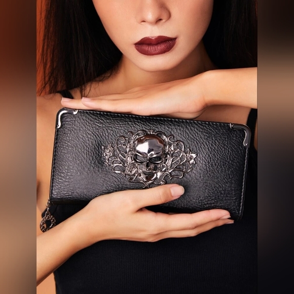 Handbags - 3D SKULL LONG WALLET (NWT)